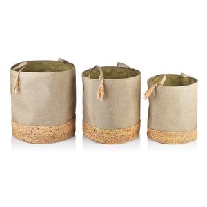 Súprava troch košíkov Amparo hnedá vyobraziť