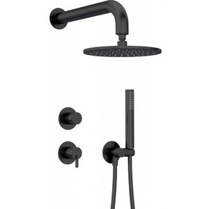 DEANTE DEANTE - Silia čierna jednoručková, batéria Podomietkový sprchový set, so sprchovou hlavicou NQS_N9YK vyobraziť