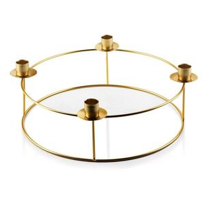 Svietnik Cedric 30 cm zlatý vyobraziť