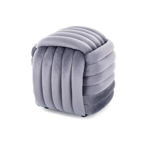 Taburet Bruni Velvet šedý vyobraziť