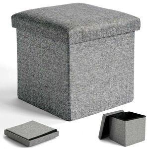 Taburet s úložným prostorem DIEGO M šedý vyobraziť