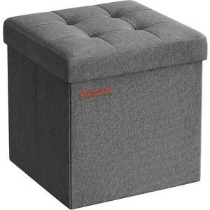 Taburet s úložným prostorem Nestro 30 cm šedý vyobraziť