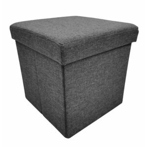 Taburet Skora šedý vyobraziť