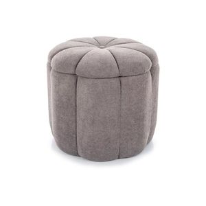 Taburet Tup s úložným prostorem šedý vyobraziť