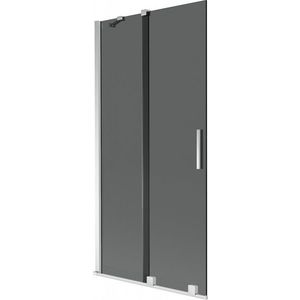 MEXEN/S - Velar dvojkrídlová posuvná vaňová zástena 90 x 150, grafit, chróm 896-090-000-41-01 vyobraziť