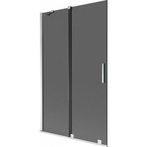 MEXEN/S - Velar dvojkrídlová posuvná vaňová zástena 110 x 150, grafit, chróm 896-110-000-41-01 vyobraziť