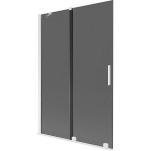 MEXEN/S - Velar dvojkrídlová posuvná vaňová zástena 120 x 150, grafit, biela 896-120-000-41-20 vyobraziť