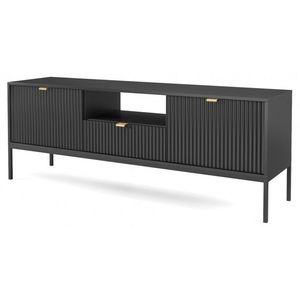 Televizní stolek Nova 154 cm černý/černý rám vyobraziť