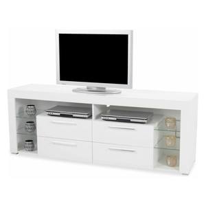 Televizní stolek Turyn 03 180 cm bílý lesk vyobraziť