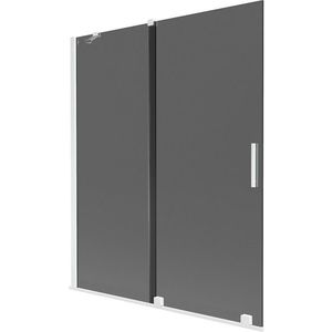 MEXEN/S - Velar dvojkrídlová posuvná vaňová zástena 140 x 150, grafit, biela 896-140-000-41-20 vyobraziť