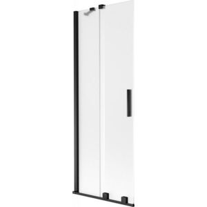 MEXEN/S - Velar dvojkrídlová posuvná vaňová zástena 70 x 150, dekor, čierna 896-070-000-31-70 vyobraziť