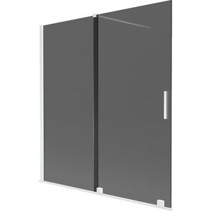 MEXEN/S - Velar dvojkrídlová posuvná vaňová zástena 150 x 150, grafit, biela 896-150-000-41-20 vyobraziť