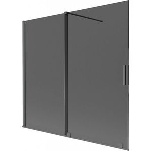 MEXEN/S - Velar dvojkrídlová posuvná vaňová zástena 170 x 150, grafit, grafit kartáčovaná 896-170-000-41-66 vyobraziť