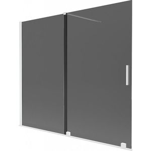 MEXEN/S - Velar dvojkrídlová posuvná vaňová zástena 180 x 150, grafit, biela 896-180-000-41-20 vyobraziť