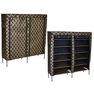 Textilný botník Grabb čierny - 12 políc vyobraziť