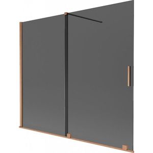 MEXEN/S - Velar dvojkrídlová posuvná vaňová zástena 180 x 150, grafit, meď kartáčovaná 896-180-000-41-65 vyobraziť