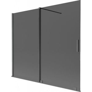 MEXEN/S - Velar dvojkrídlová posuvná vaňová zástena 180 x 150, grafit, grafit kartáčovaná 896-180-000-41-66 vyobraziť
