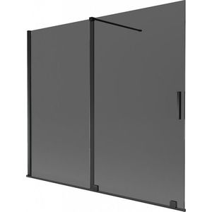MEXEN/S - Velar dvojkrídlová posuvná vaňová zástena 180 x 150, grafit, čierna 896-180-000-41-70 vyobraziť