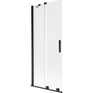 MEXEN/S - Velar dvojkrídlová posuvná vaňová zástena 85 x 150, dekor, čierna 896-085-000-31-70 vyobraziť