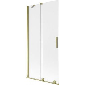 MEXEN/S - Velar dvojkrídlová posuvná vaňová zástena 90 x 150, dekor, zlatá 896-090-000-31-50 vyobraziť