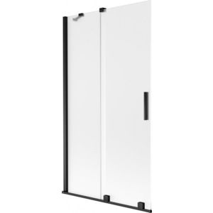 MEXEN/S - Velar dvojkrídlová posuvná vaňová zástena 100 x 150, dekor, čierna 896-100-000-31-70 vyobraziť