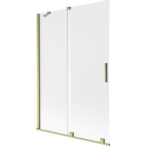 MEXEN/S - Velar dvojkrídlová posuvná vaňová zástena 120 x 150, dekor, zlatá kartáčovaná 896-120-000-31-55 vyobraziť