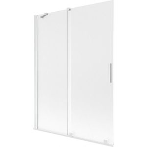 MEXEN/S - Velar dvojkrídlová posuvná vaňová zástena 130 x 150, dekor, biela 896-130-000-31-20 vyobraziť