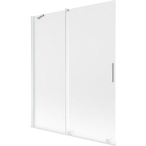 MEXEN/S - Velar dvojkrídlová posuvná vaňová zástena 140 x 150, dekor, biela 896-140-000-31-20 vyobraziť