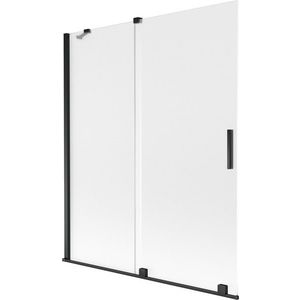MEXEN/S - Velar dvojkrídlová posuvná vaňová zástena 140 x 150, dekor, čierna 896-140-000-31-70 vyobraziť