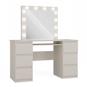 Toaletní stolek s LED osvětlením MARINA Kuba kašmír vyobraziť