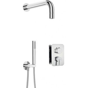 DEANTE DEANTE - Silia chróm, Podomietkový sprchový set, vrátane telesa - s malou sprchovou hlavicou BXYZ0QSM vyobraziť