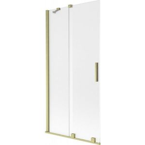 MEXEN/S - Velar dvojkrídlová posuvná vaňová zástena 95 x 150, dekor, zlatá kartáčovaná 896-095-000-31-55 vyobraziť