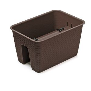 Truhlík na zábradlie RATONA hnedý 40 cm vyobraziť