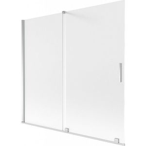 MEXEN/S - Velar dvojkrídlová posuvná vaňová zástena 170 x 150, dekor, chróm 896-170-000-31-01 vyobraziť