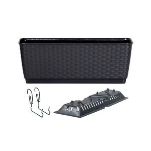 Truhlík s háčikmi TEZIR antracit vyobraziť