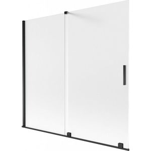 MEXEN/S - Velar dvojkrídlová posuvná vaňová zástena 170 x 150, dekor, čierna 896-170-000-31-70 vyobraziť