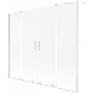 MEXEN/S - Velar Duo dvojkrídlová posuvná vaňová zástena 180 x 150, dekor, biela 896-180-000-32-20 vyobraziť