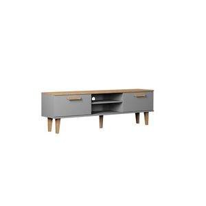 TV stolek DENVER 160 cm šedý/dub hickory vyobraziť