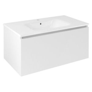 SAPHO - LOREA umývadlová skrinka 90x44x51, 2cm, 1x zásuvka, biela matná LE090-3131 vyobraziť