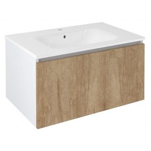 SAPHO - LOREA umývadlová skrinka 80x44x51, 2cm, 1x zásuvka, dub alabama/biela matná LE080-2231 vyobraziť