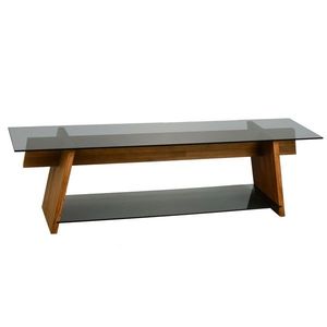 TV stolek TV201 158 cm ořech/černý vyobraziť