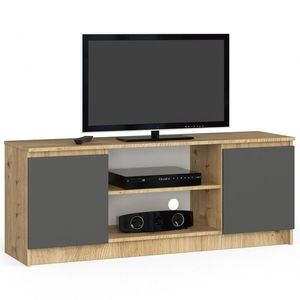 TV stolík Beron 140 cm dub artisan/grafitová sivá vyobraziť