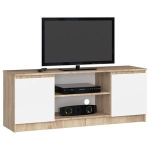 TV stolík Beron 140 cm sonoma/biela vyobraziť