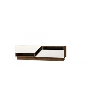 TV stolík Koza 160 cm orech/biela vyobraziť