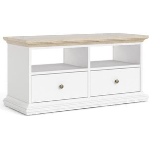 TV stolík PROVINE 102, 5 cm biely/dub vyobraziť