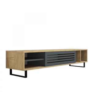 TV stolík Zafir 160 cm antracit/hnedý vyobraziť