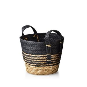 Úložný košík Bali M 23x20 cm černo-hnědý vyobraziť