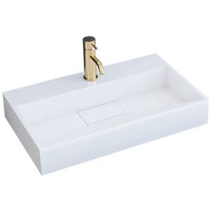 Umývadlo na dosku Goya konglomerátové 50 cm - biele vyobraziť