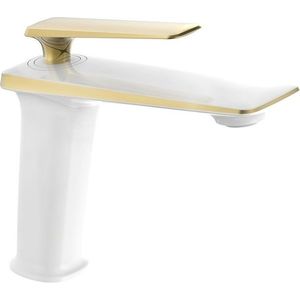 Umývadlová batéria MEXEN PURUS biela/zlatá vyobraziť