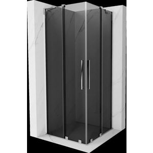 MEXEN/S - Velar Duo sprchovací kút, posuvné dvere 100 x 100, grafit, chróm 871-100-100-42-01 vyobraziť